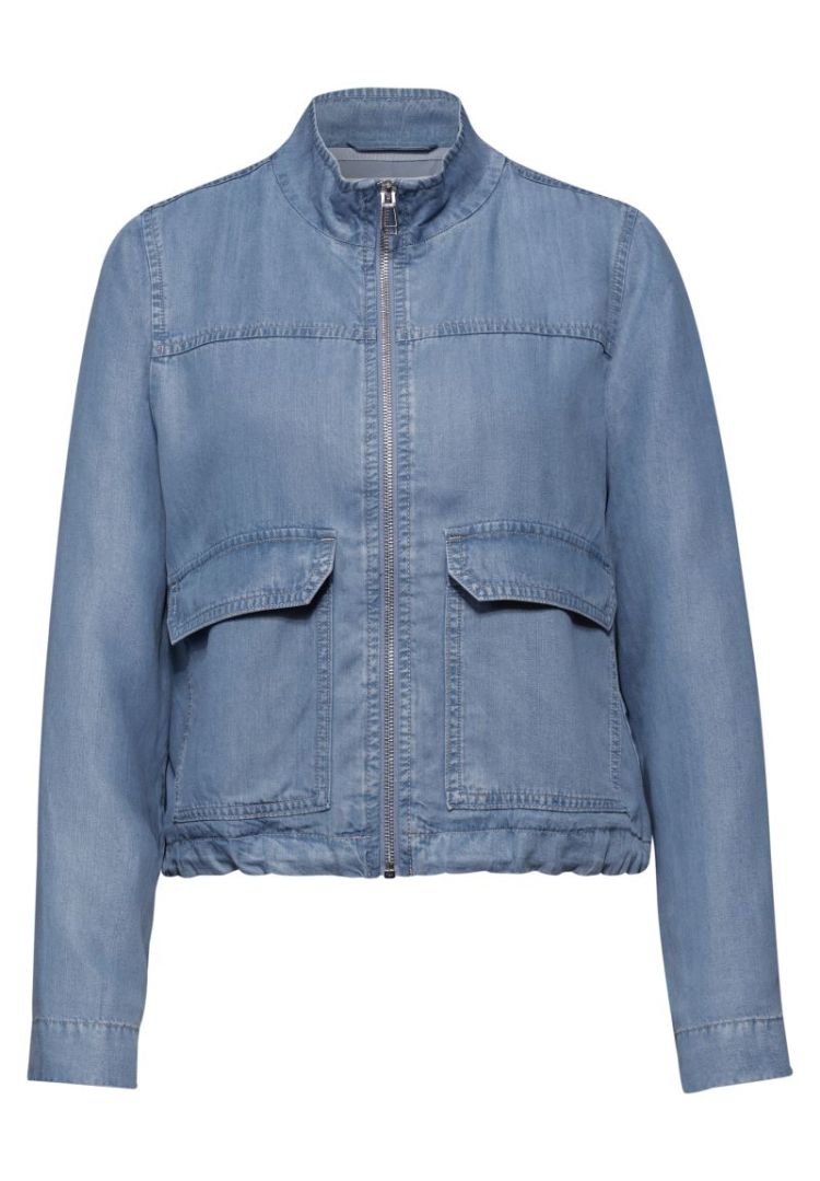 Blouson met opstaande kraag  17057 Light Blu