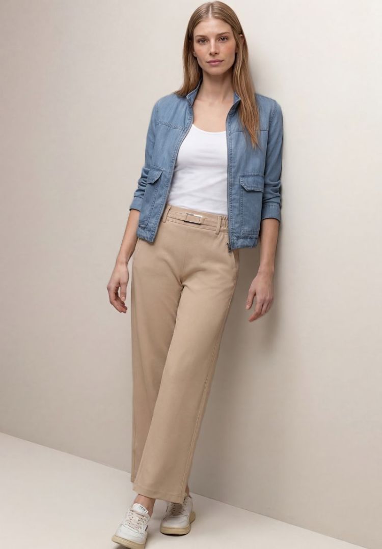 Blouson met opstaande kraag  17057 Light Blu