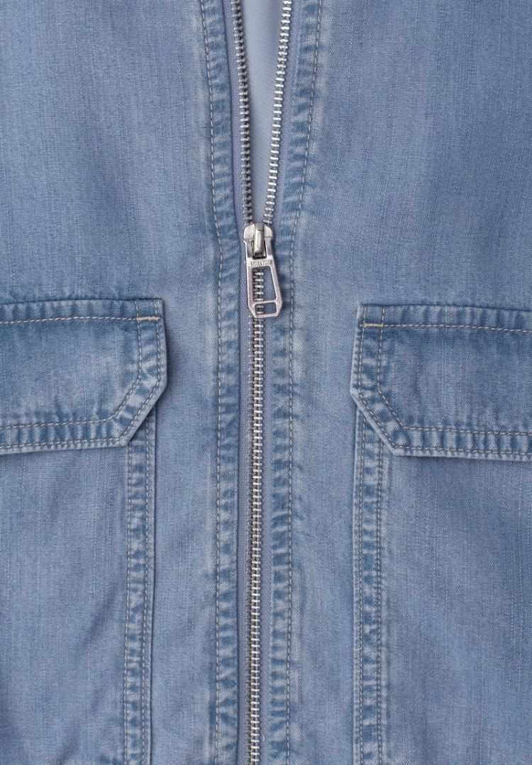 Blouson met opstaande kraag  17057 Light Blu