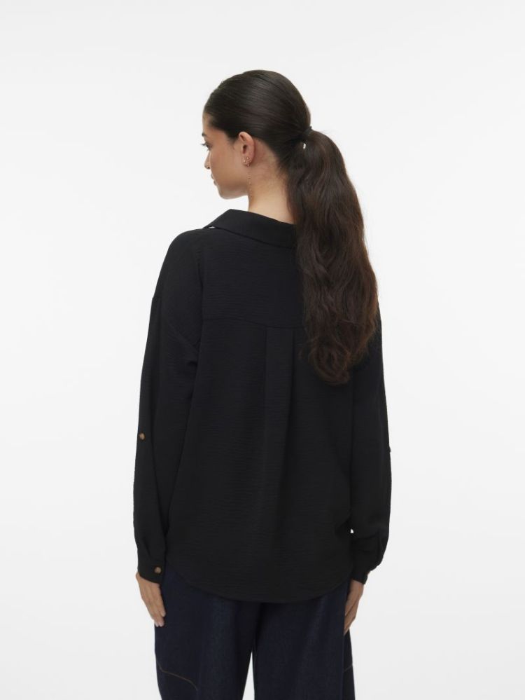 VMIZZY LS DETAIL SHIRT WVN BTQ 177868 Black