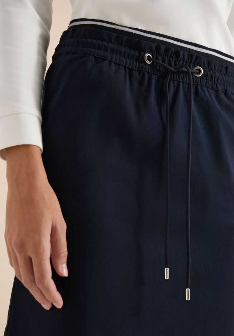 Knielange rok met streepdetail 15512 universal