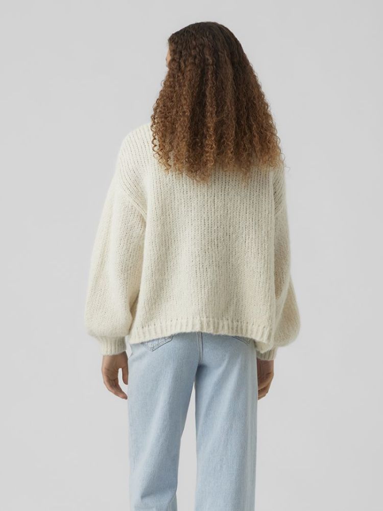 VMMAYBE LS OPEN CARDIGAN NOOS 222913 Birch