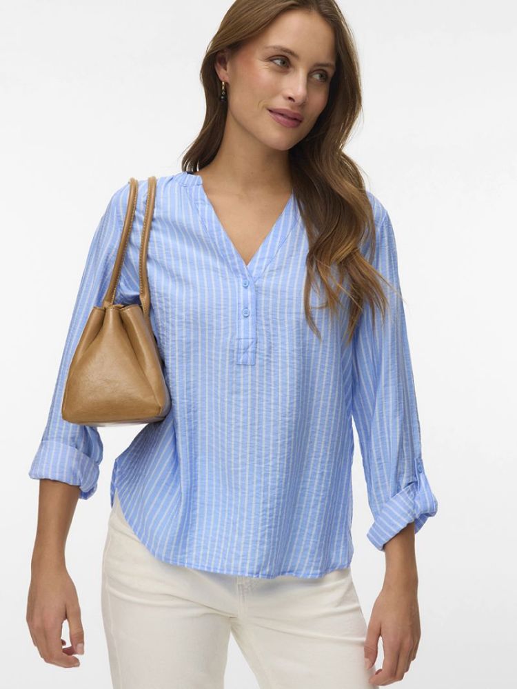 VMKAJA LS V-NECK FOLD-UP TOP W 199949001 Vista