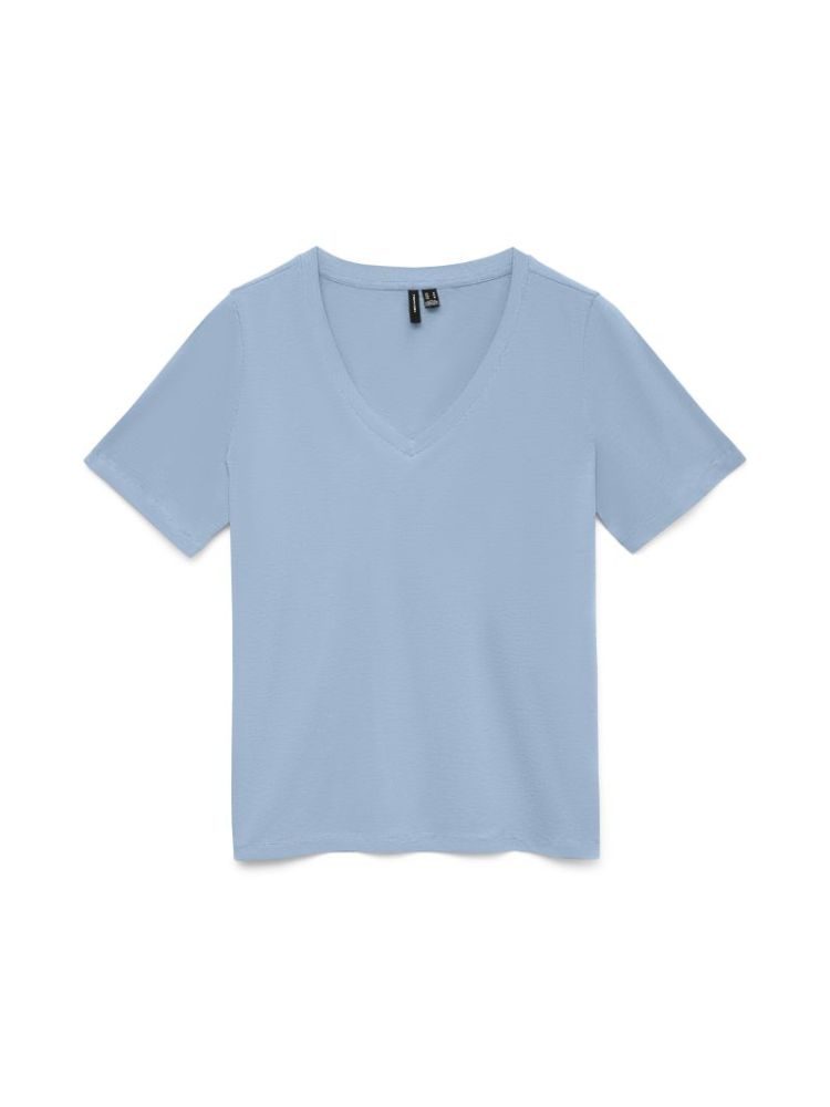 VMPAULINA SS V-NECK T-SHIRT JR 181684 Cashmere