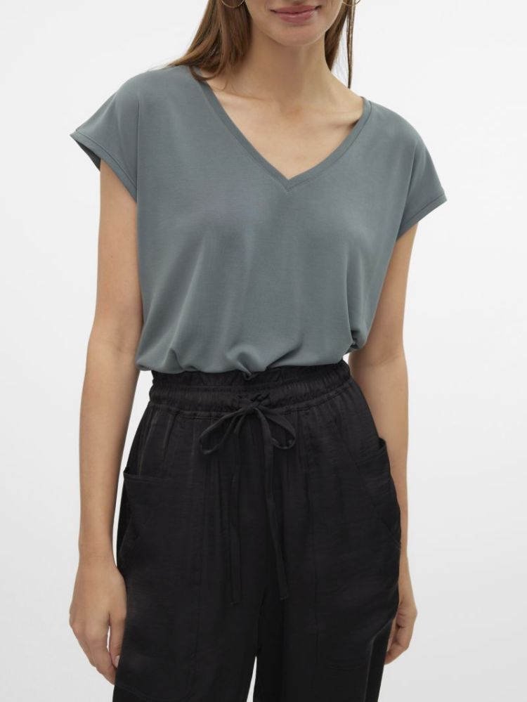 VMFILLI SS V-NECK TEE NOOS 175629 Balsam G