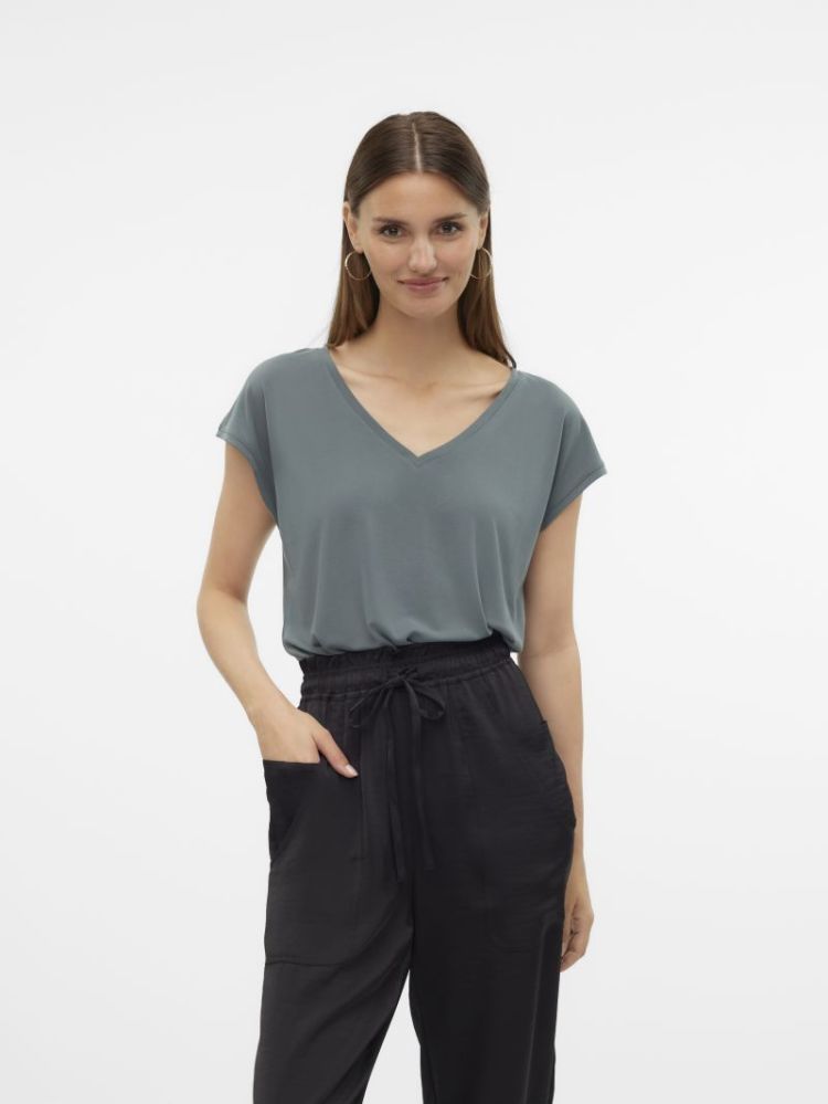 VMFILLI SS V-NECK TEE NOOS 175629 Balsam G