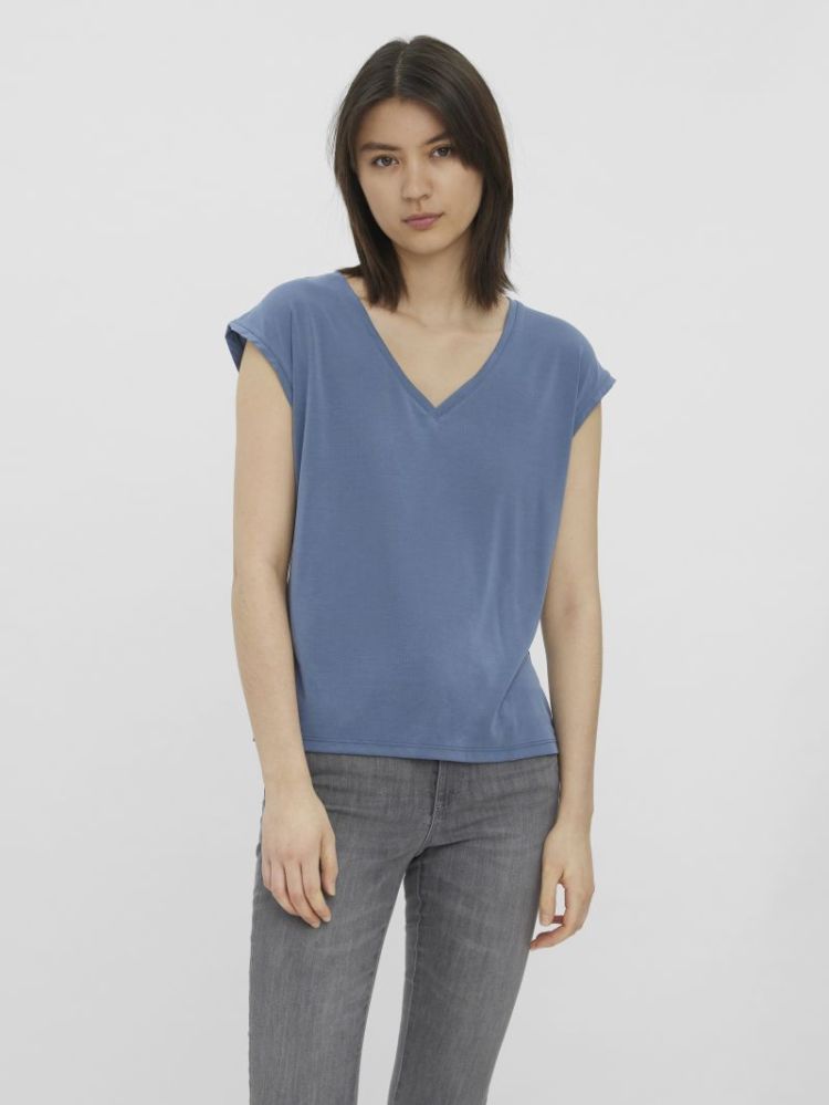VMFILLI SS V-NECK TEE NOOS 189259 China Bl