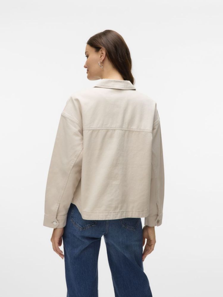VMJAMIE LS DENIM SHACKET MIX G 222913 Birch