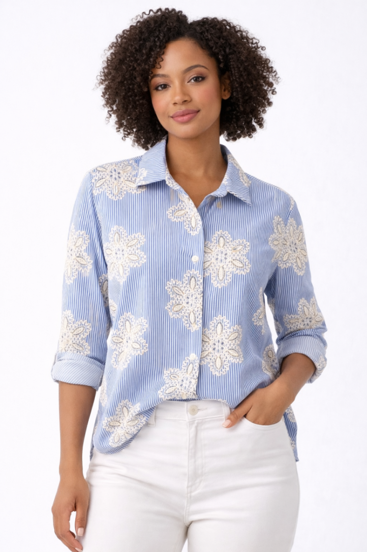  BLAUW/BEIGE