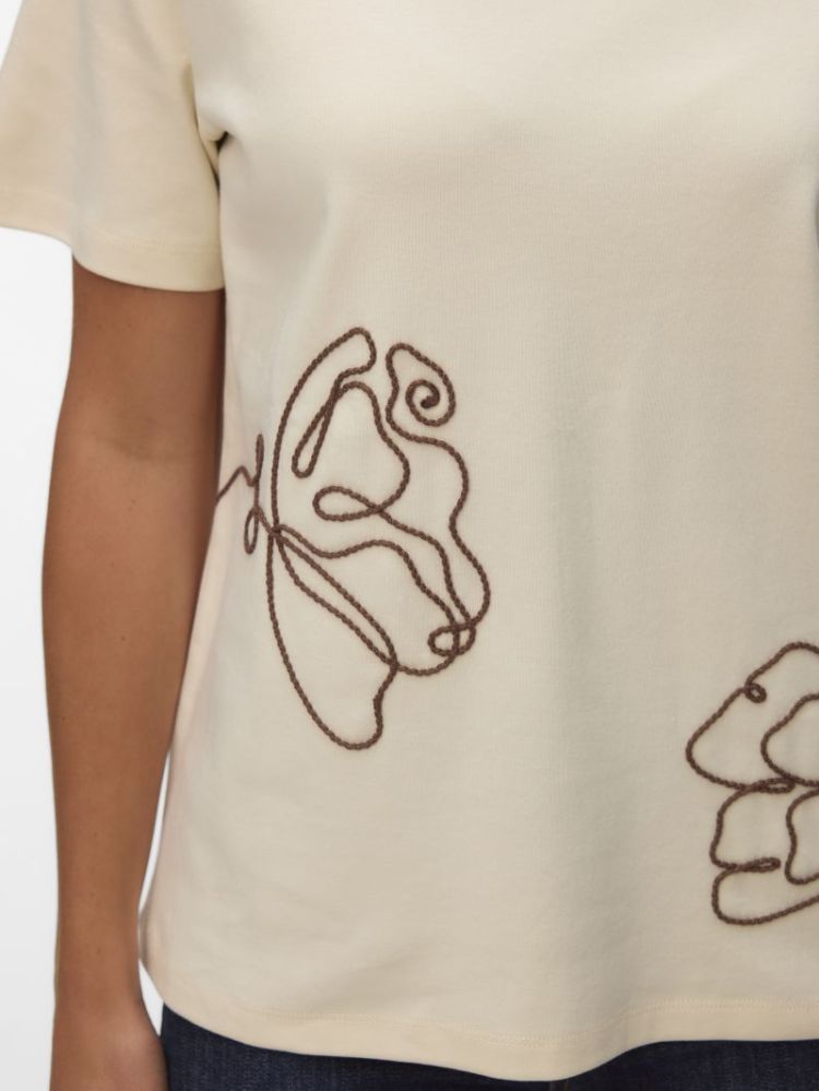 VMIRENE SS O-NECK T-SHIRT JRS 222913001 Birch