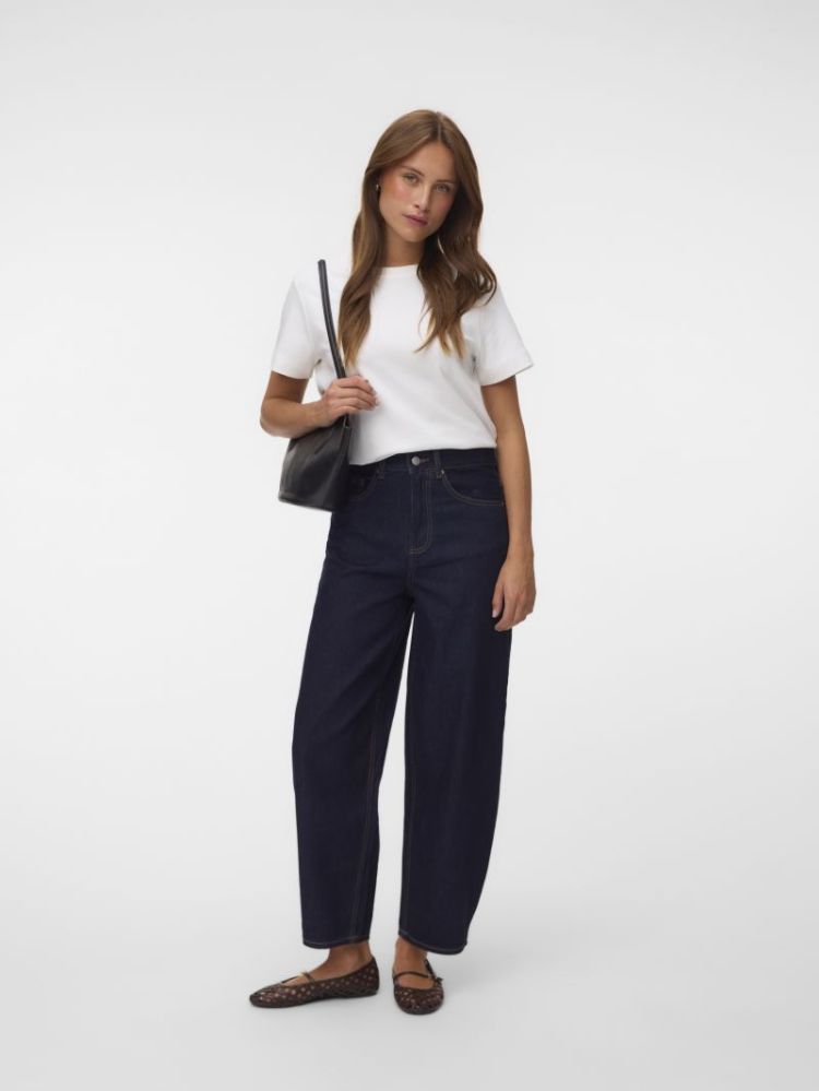 VMBILLIE HR BARREL ANK JEANS L 178006001 Dark