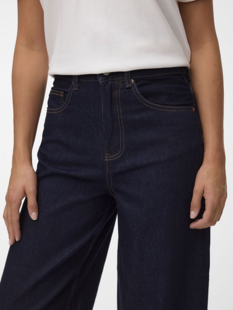 VMBILLIE HR BARREL ANK JEANS L 178006001 Dark