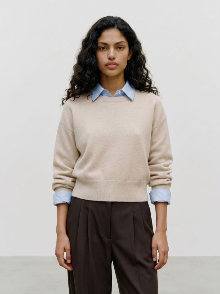 VMKACY LS O-NECK PULLOVER 222913001 Birch