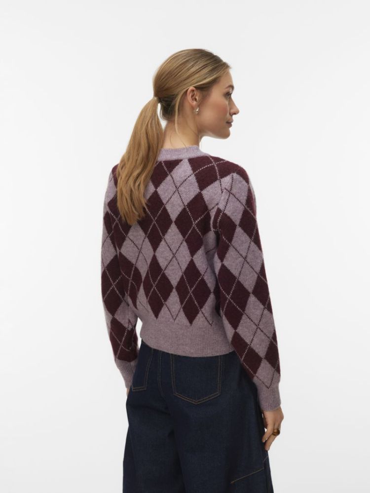 VMHALO LS O-NECK ARGYLE CARDIG 279236002 Elder