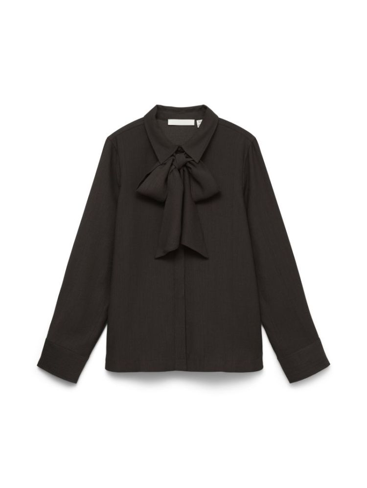 VMJAY LS SHIRT WVN PR 297957 Chocolat