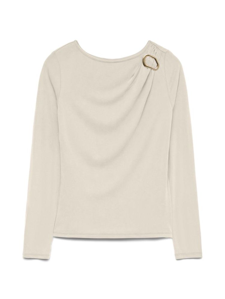 VMBRIELLE LS BOATNECK TOP JRS 222913 Birch