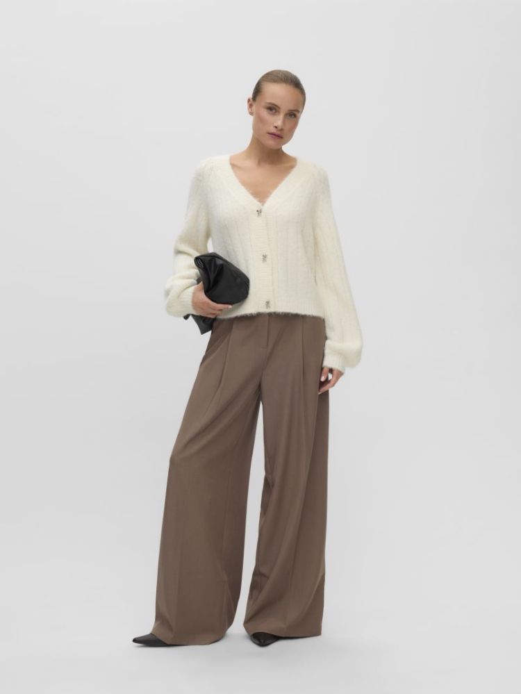 VMSALLY LS V-NECK CARDIGAN 222913 Birch