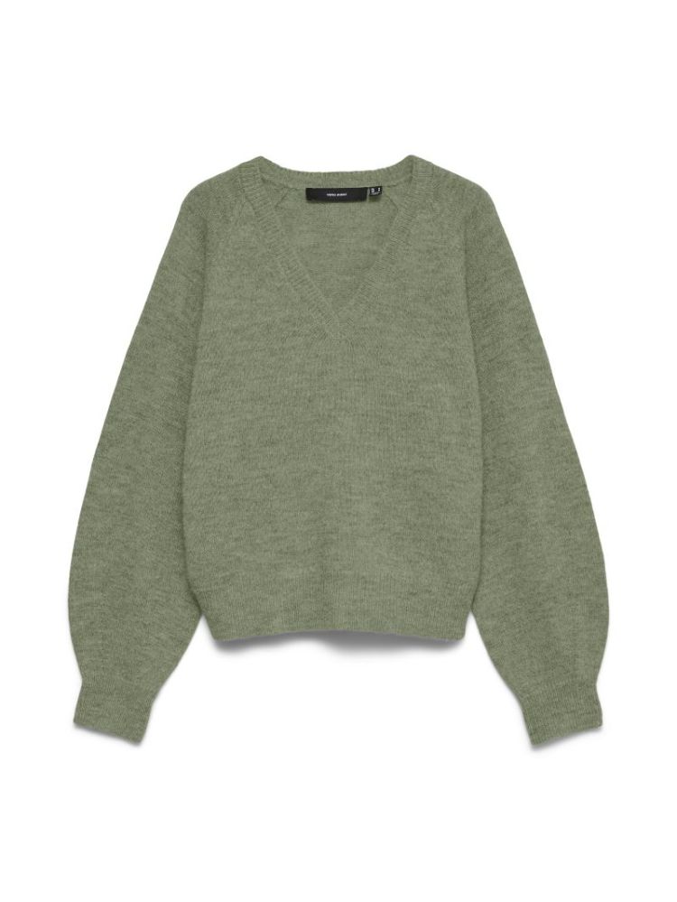 VMTEAK LS V-NECK PULLOVER BF 242175001 Oil G